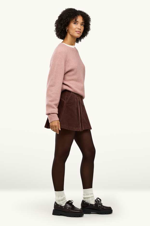 Damen - Cord-Skort - braun