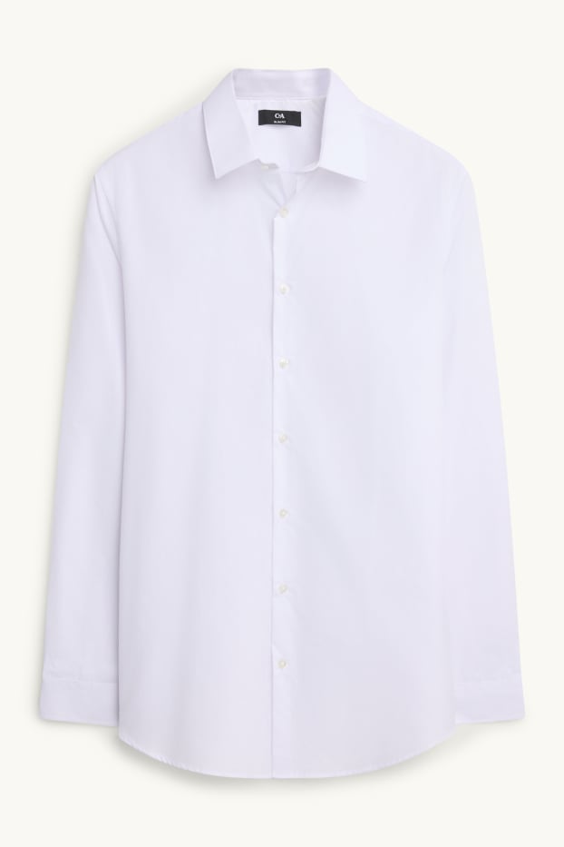 Home - Camisa formal - slim fit - Kent - blanc