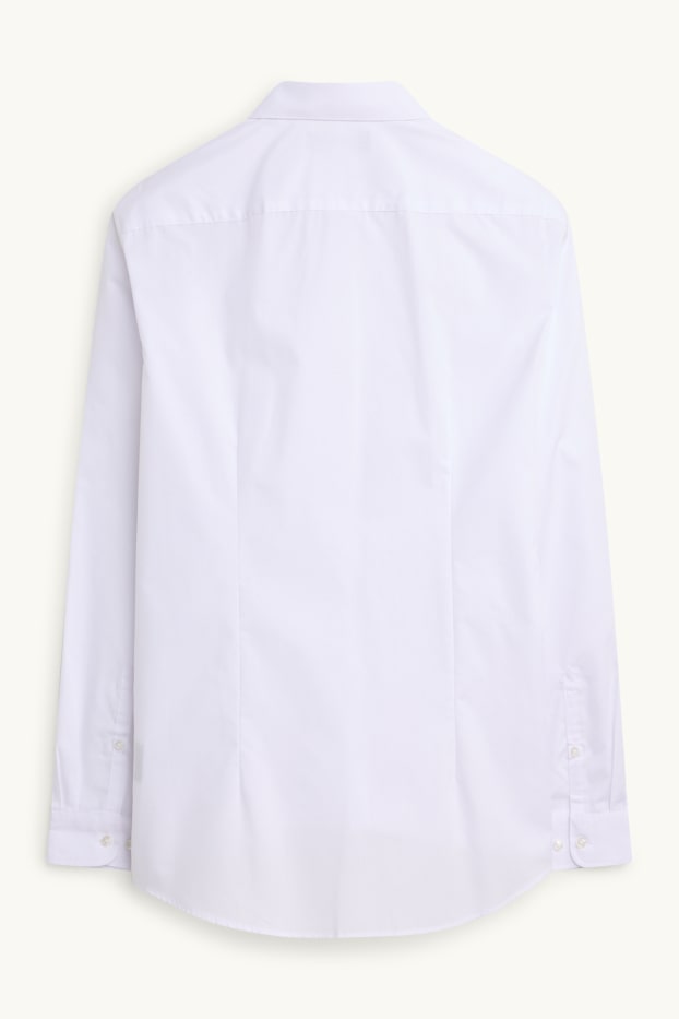 Home - Camisa formal - slim fit - Kent - blanc