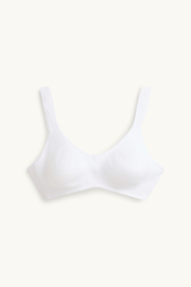 Women - Non-wired bra - white