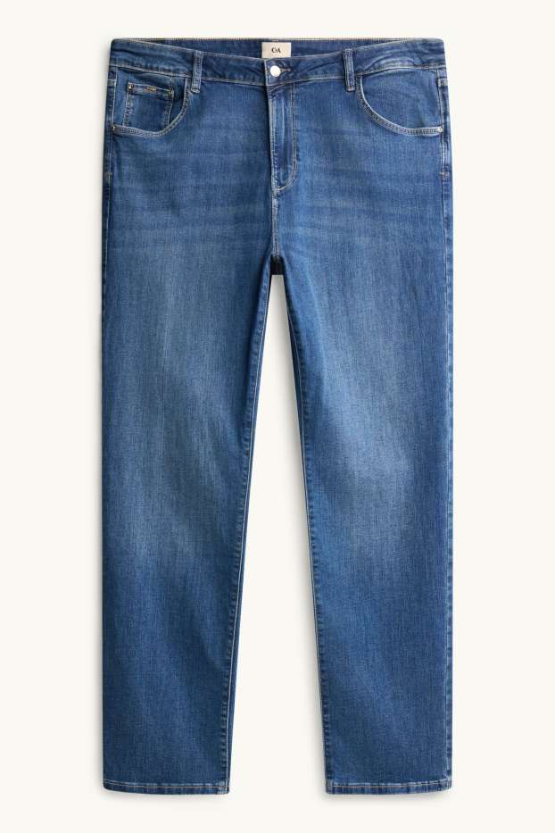 Femmes - Jean coupe droite - mid waist - LYCRA® - jean bleu