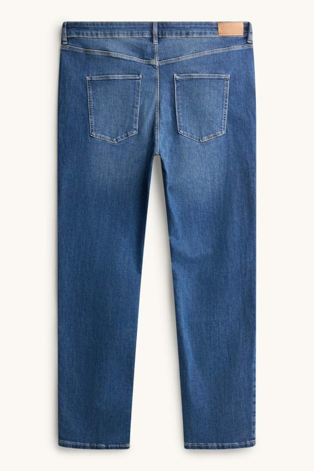 Femmes - Jean coupe droite - mid waist - LYCRA® - jean bleu