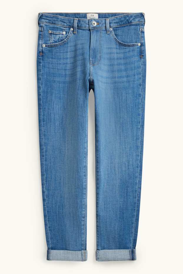 Dámské - Boyfriend jeans - mid waist - džíny - modré