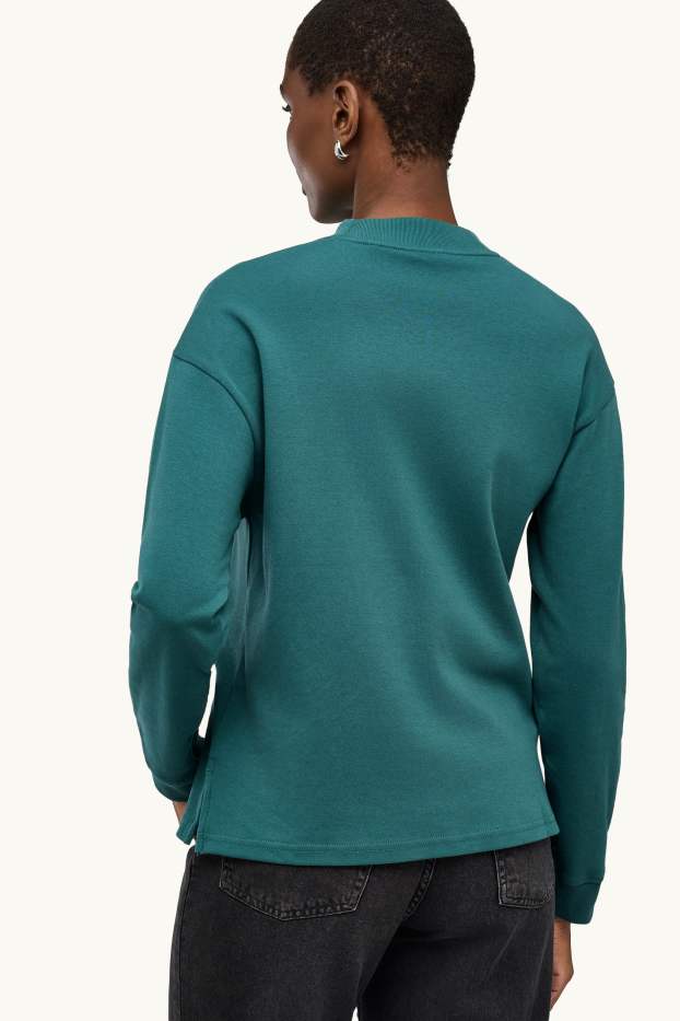 Femmes - Haut à manches longues - relaxed fit - bleu pétrole