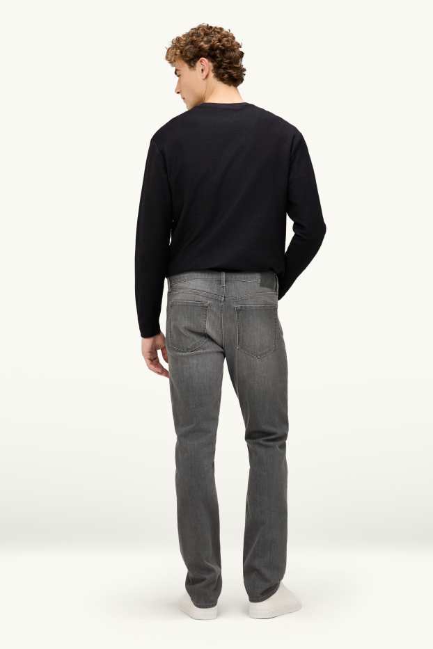 Bărbați - Slim jeans - LYCRA ® - denim-gri închis