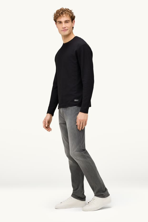 Bărbați - Slim jeans - LYCRA ® - denim-gri închis