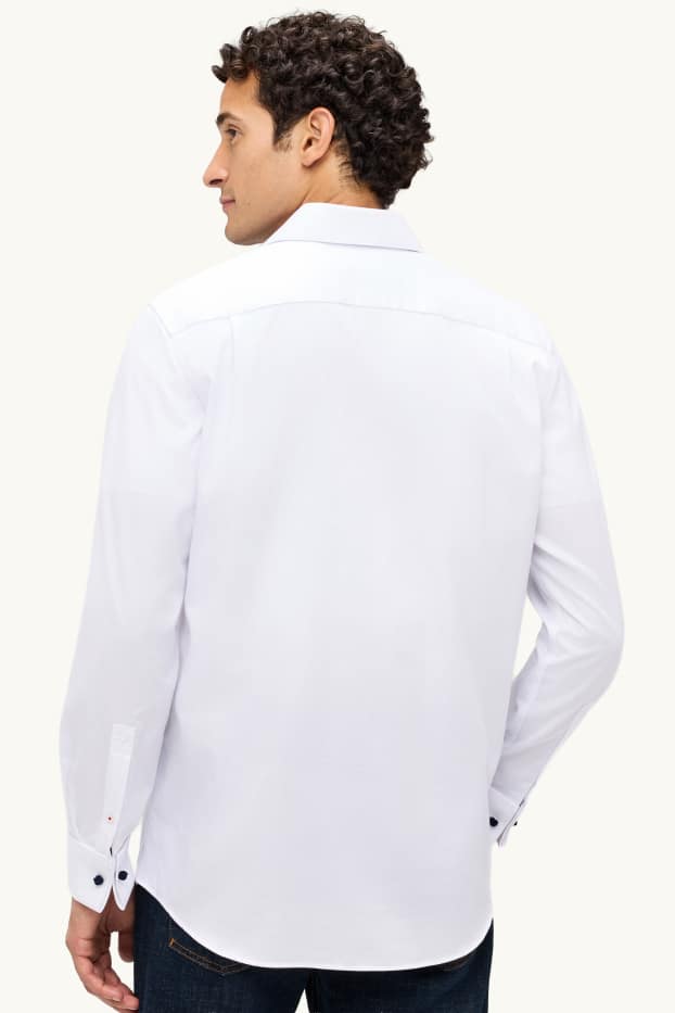 Home - Camisa formal - regular fit - cutaway - no requereix planxada - blanc