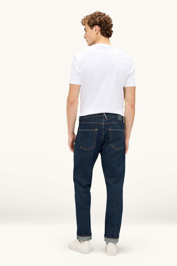 Heren - Regular jeans - Selvedge - jeansdonkerblauw