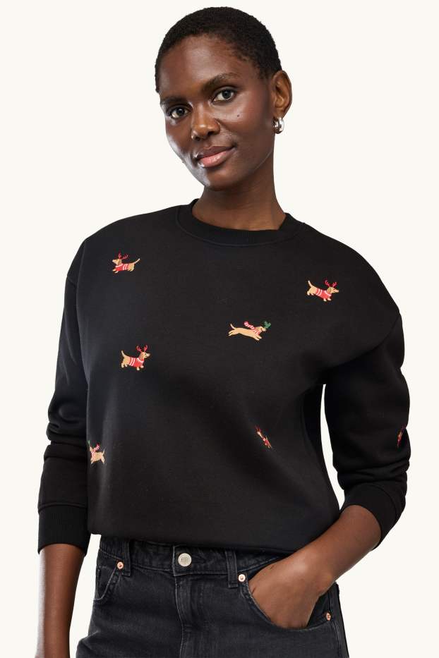 Damen - Sweatshirt - schwarz