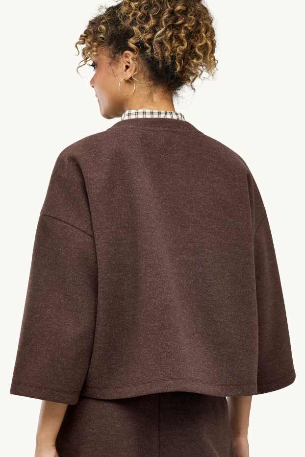 Dona - Dessuadora oversized - marró