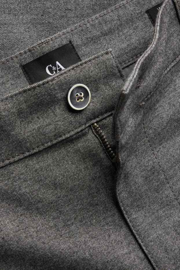 Bărbați - Chino - regular fit - gri melanj