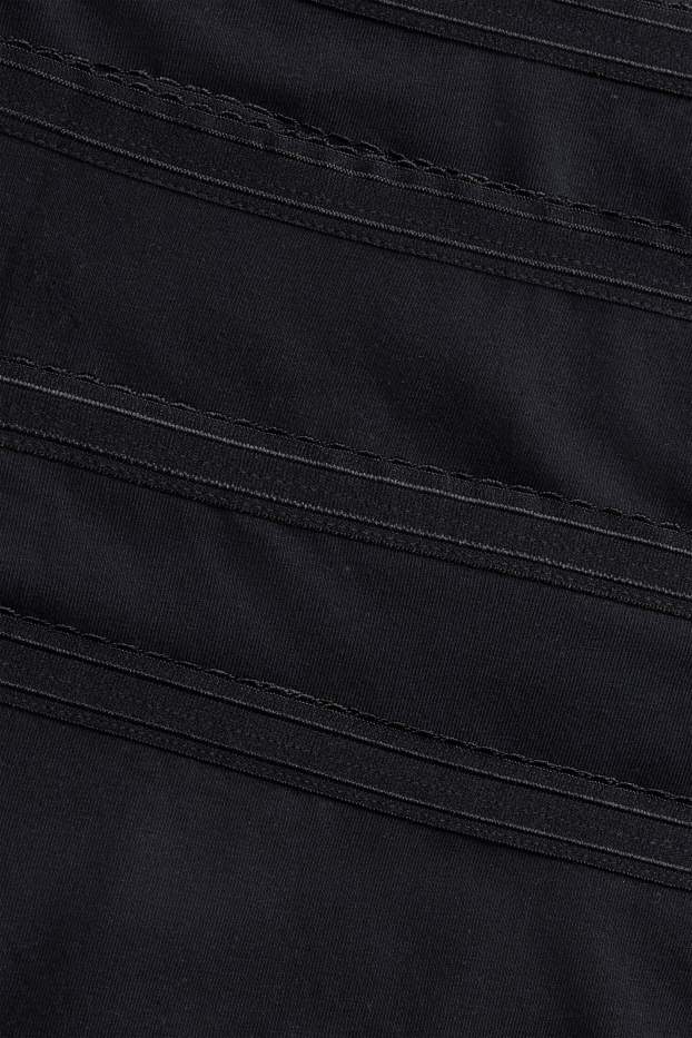 Dames - Set van 4 - slip - zwart