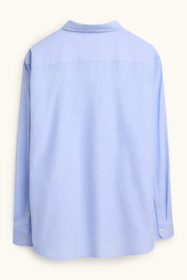 Uomo - Camicia - regular fit - button down - azzurro