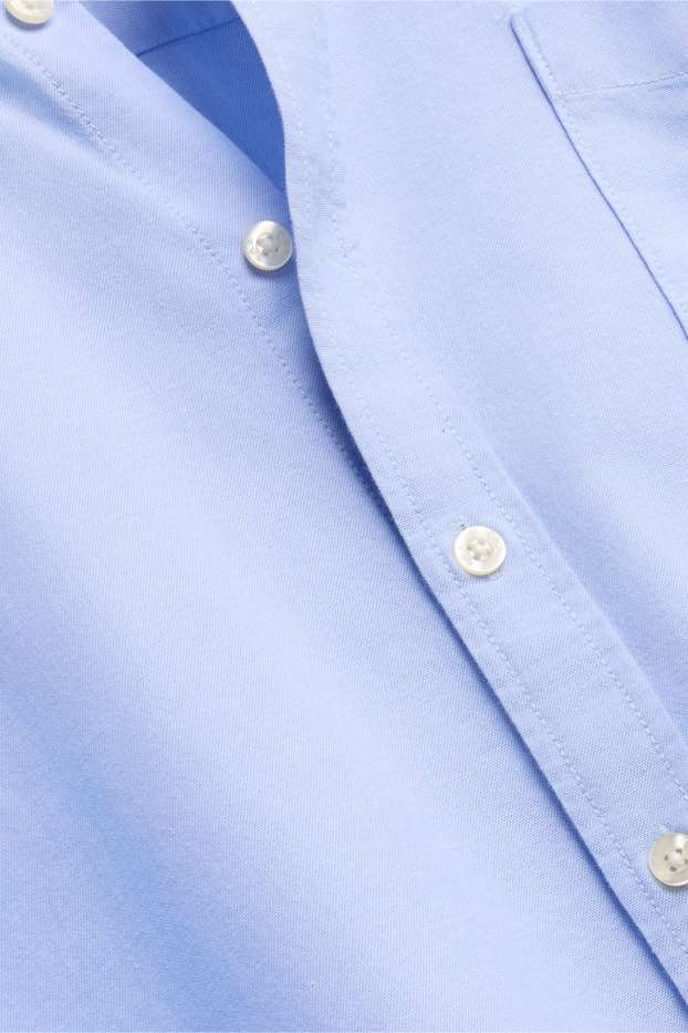 Uomo - Camicia - regular fit - button down - azzurro