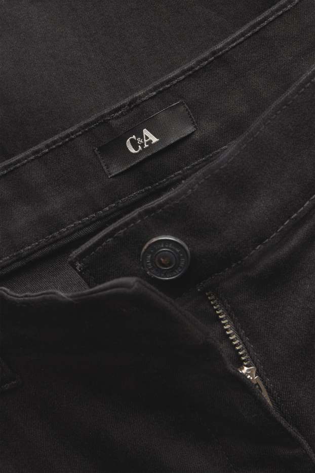 Femei - Slim jeans - talie medie - denim-gri închis