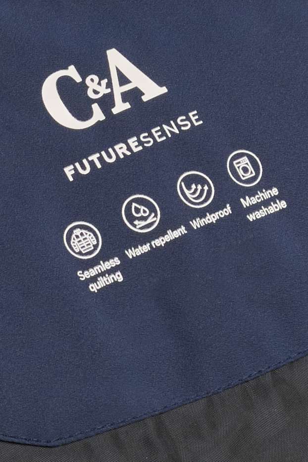 Kinder Mädchen - Funktions-Steppjacke mit Kapuze - gefüttert - dunkelblau