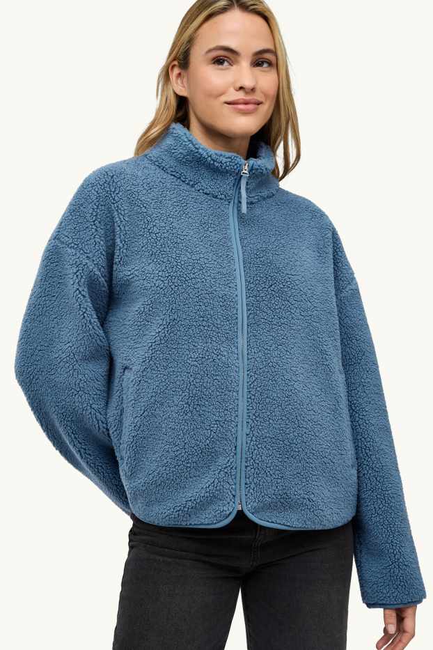 Women - Fleece jacket - blue