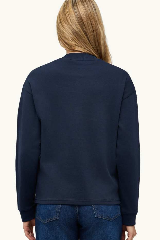Femmes - Haut à manches longues - relaxed fit - bleu foncé