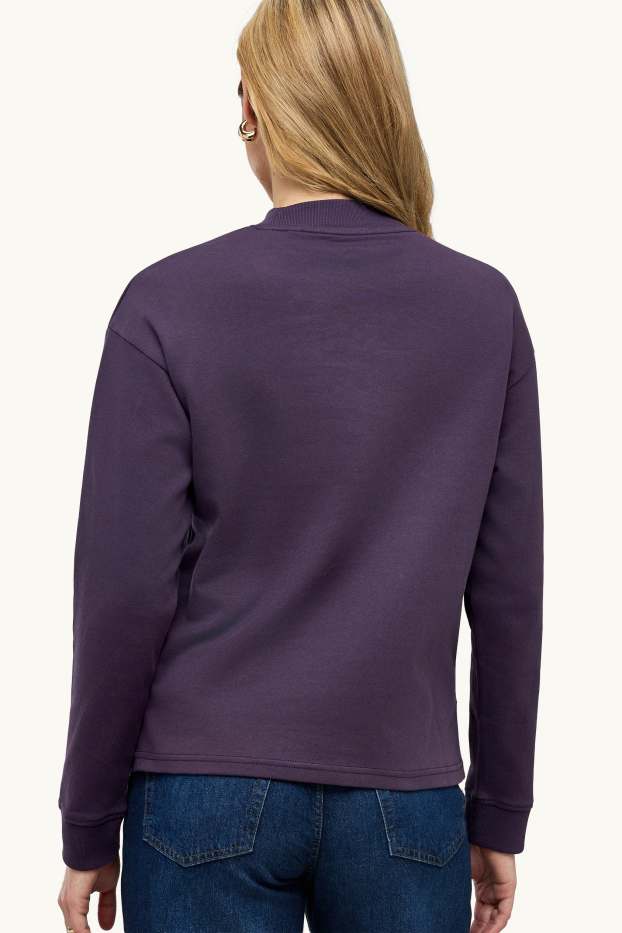 Femmes - Haut à manches longues - relaxed fit - violet