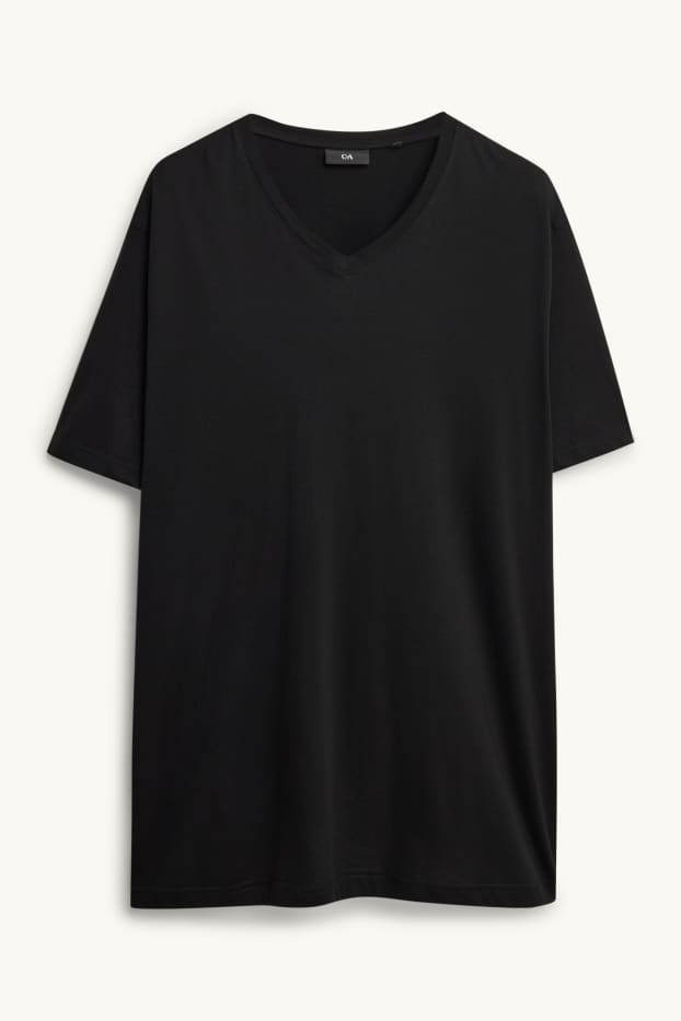 Pánské - Tričko - regular fit - černá