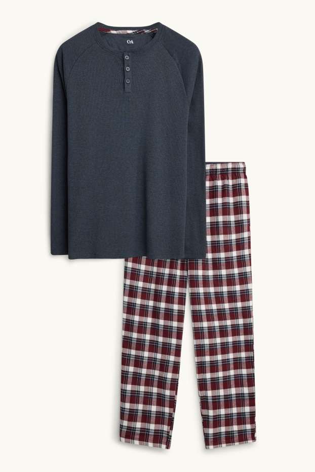 Bărbați - Pijama - albastru închis