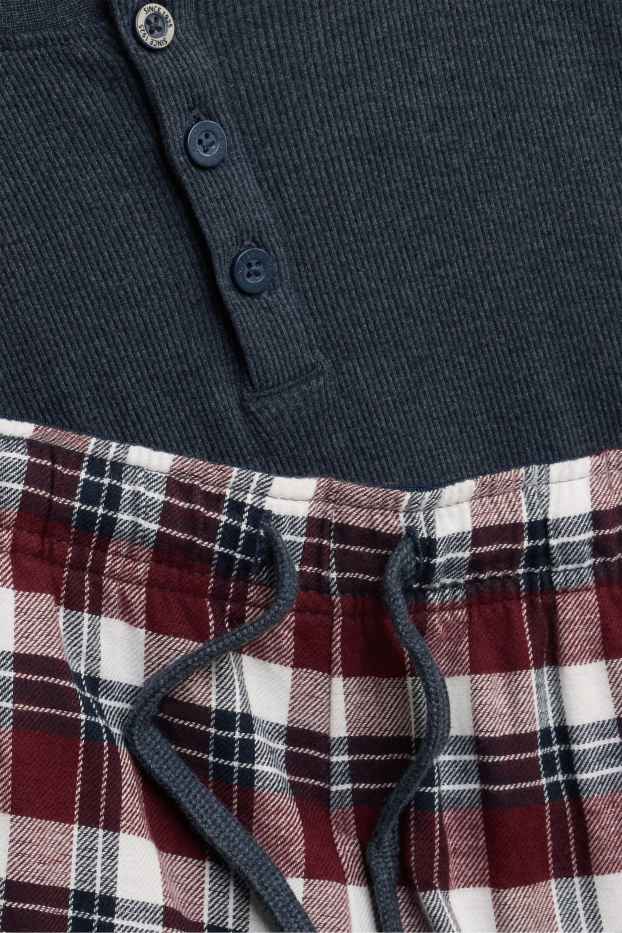 Bărbați - Pijama - albastru închis