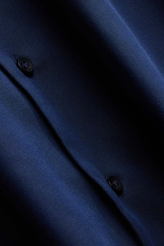 Herren - Businesshemd - Slim Fit - Kent - bügelleicht - dunkelblau