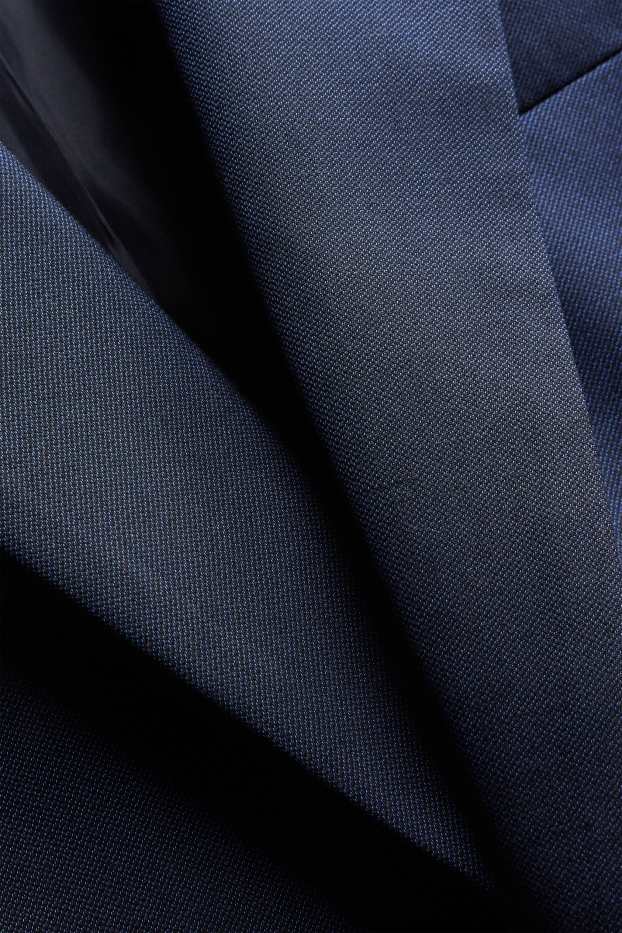 Bărbați - Costum cu cravată - regular fit - 4 piese - albastru închis