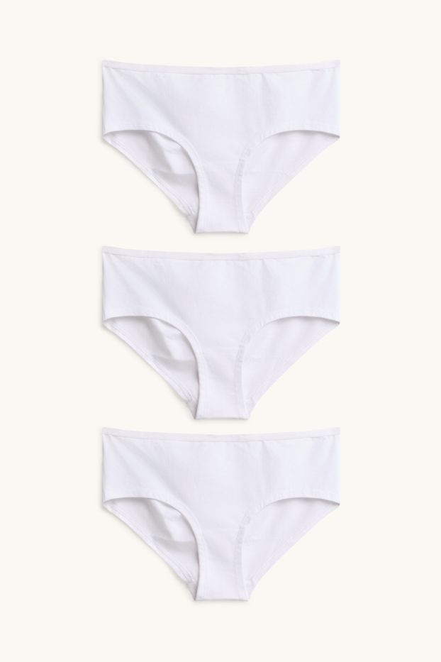 Donna - Confezione da 3 - coulotte - bianco