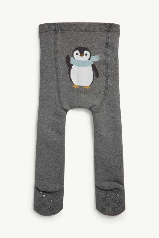 Bébés filles - Collants bébé - gris chiné
