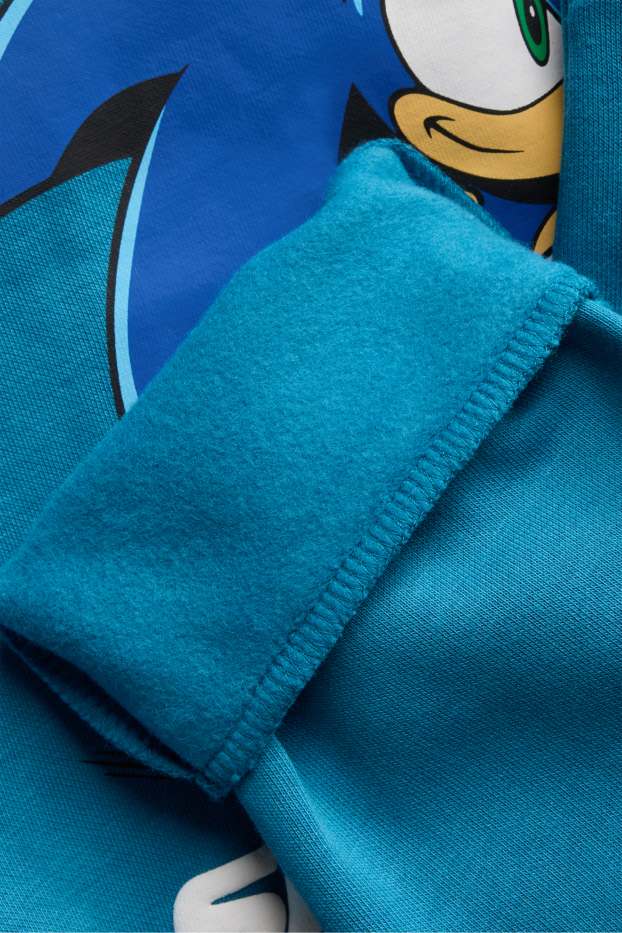 Kinder Buben - Sonic - Set - Hoodie und Jogginghose - 2 teilig - blau