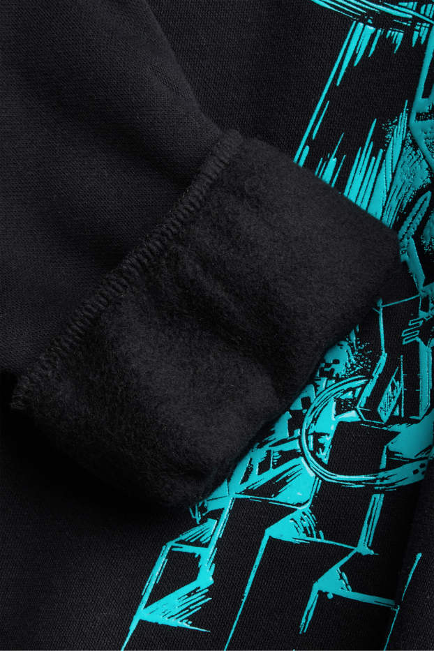Kinder Buben - Minecraft - Hoodie - schwarz / türkis