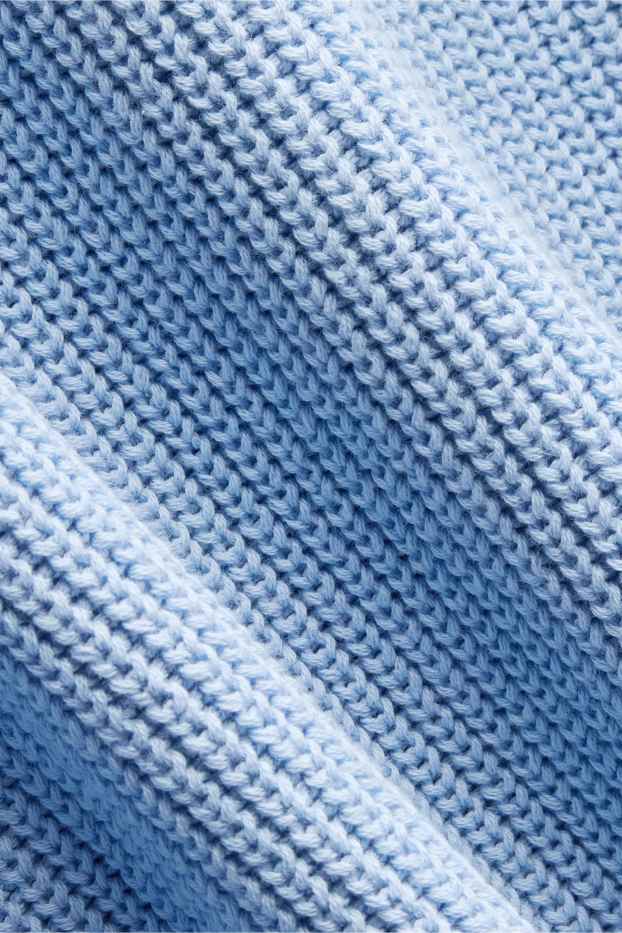 Femmes - Pull - finition côtelée - bleu clair