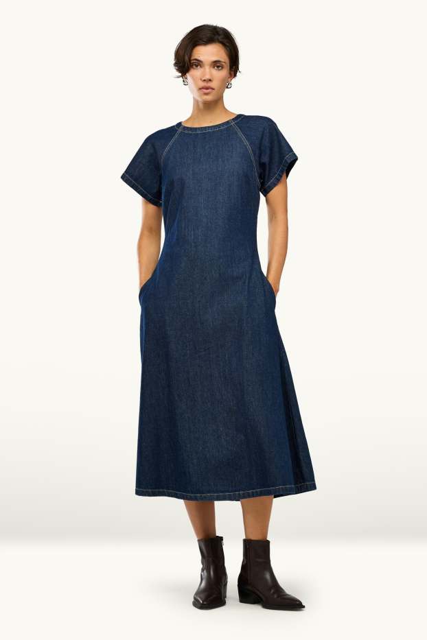 Dona - Vestit texà - texà blau fosc