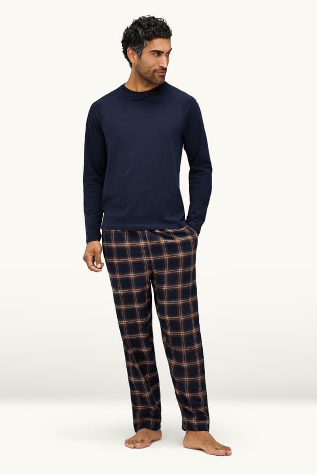 Heren - Pyjama - blauw