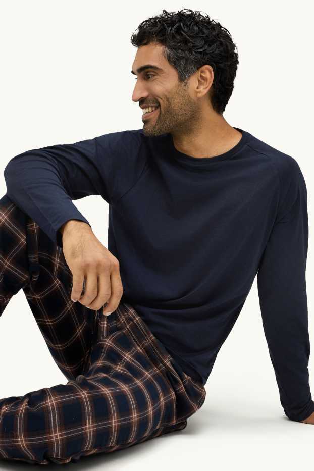 Heren - Pyjama - blauw