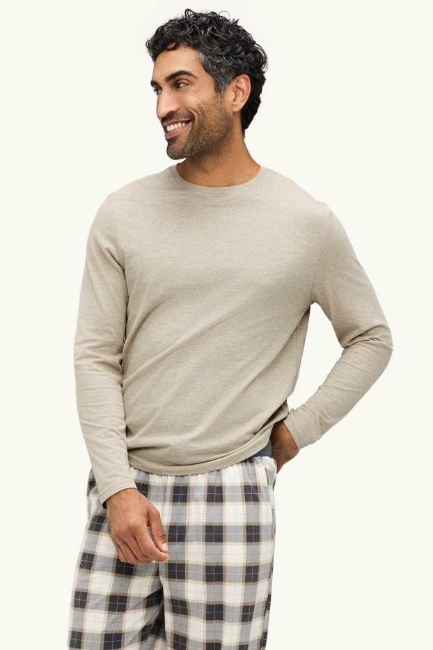 Herren - Pyjama - beige