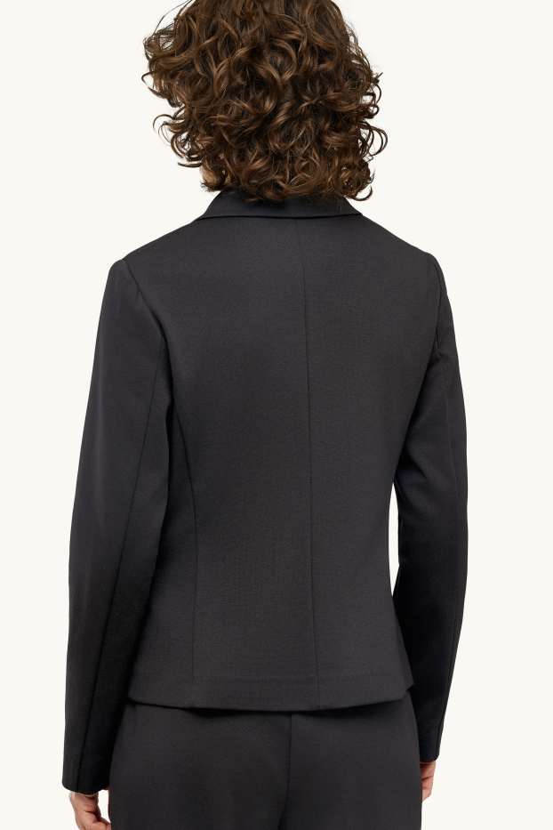 Damen - Business-Blazer - tailliert - schwarz