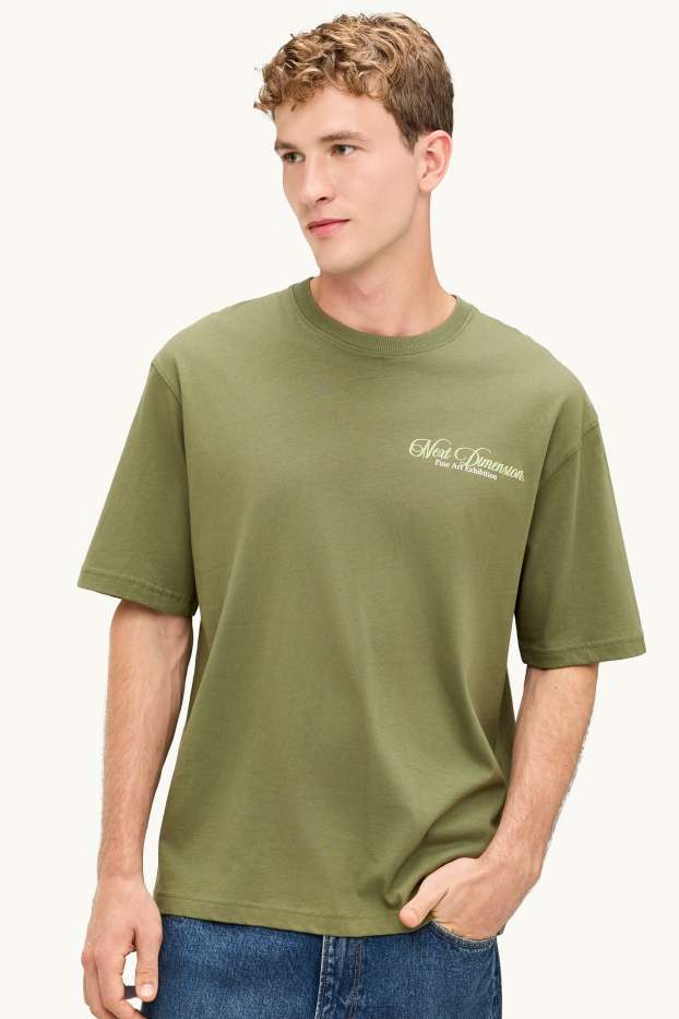 Herren - T-Shirt - Oversized - khaki