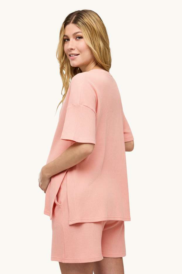 Damen - Still-Shorty-Pyjama - orange