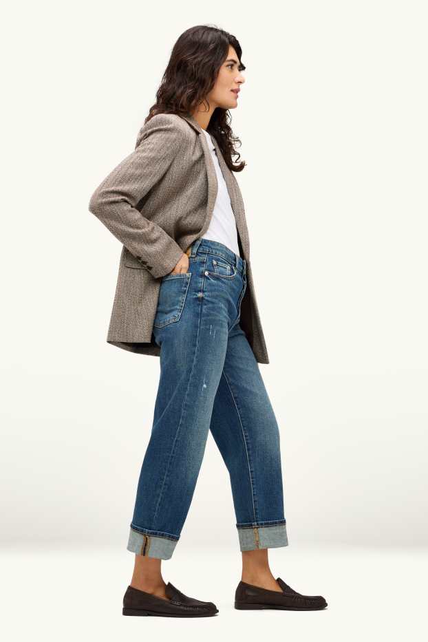 Donna - Boyfriend jeans - vita media - jeans blu