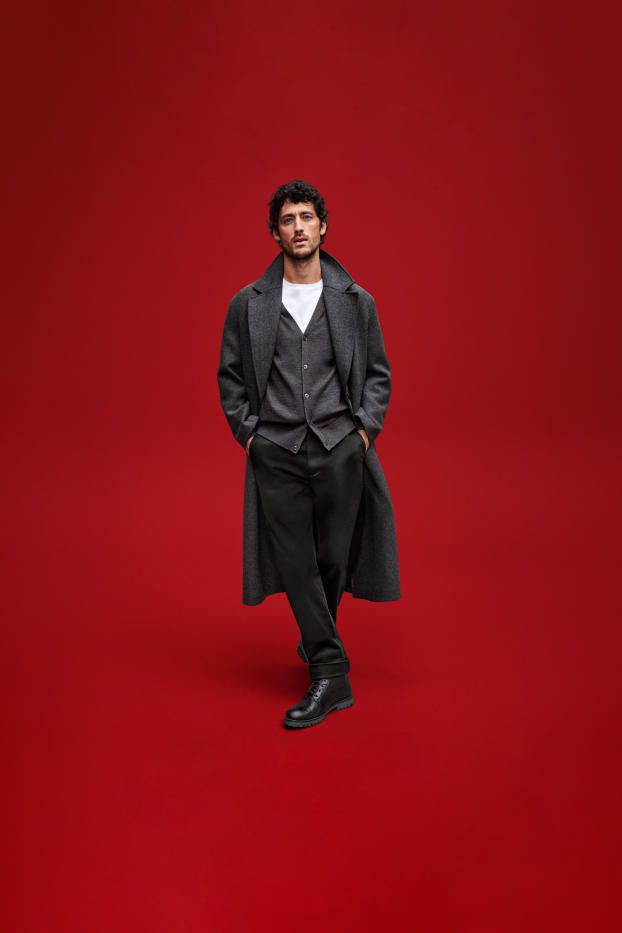 Hommes - Manteau - gris foncé