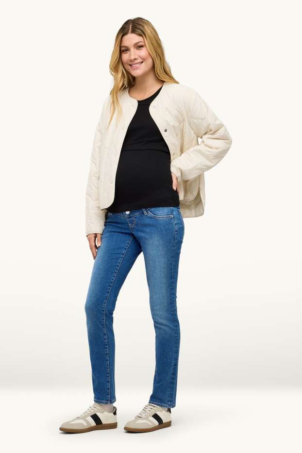 Damen - Umstandsjeans - Slim Jeans - Shaping-Jeans - LYCRA® - jeansblau