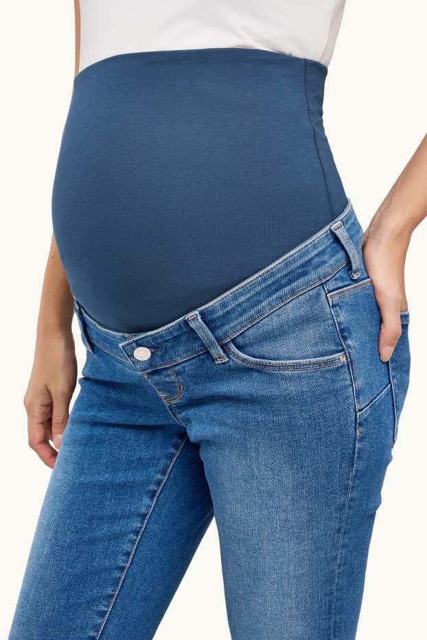 Damen - Umstandsjeans - Slim Jeans - Shaping-Jeans - LYCRA® - jeansblau