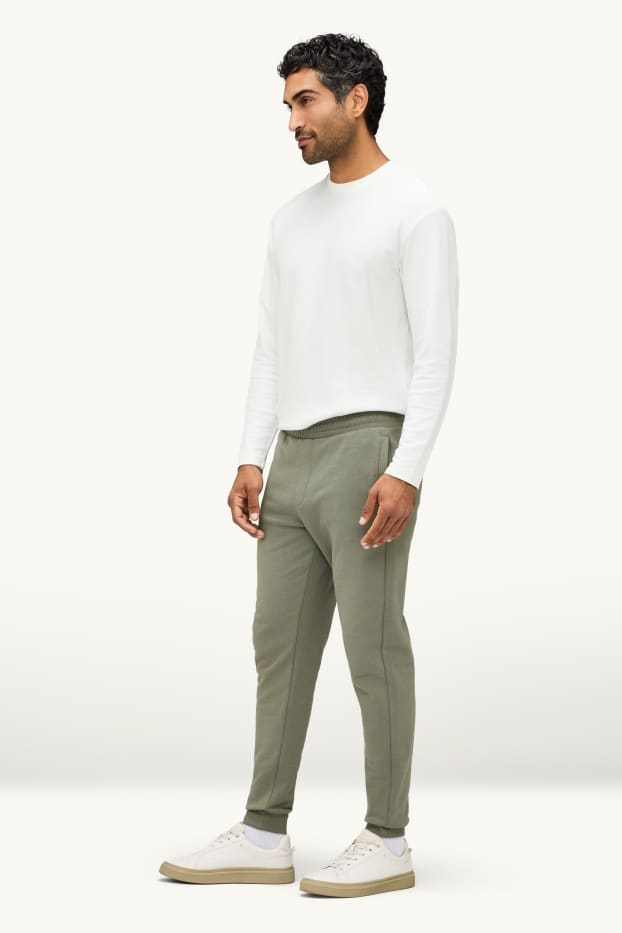 Heren - Joggingbroek - regular fit - groen