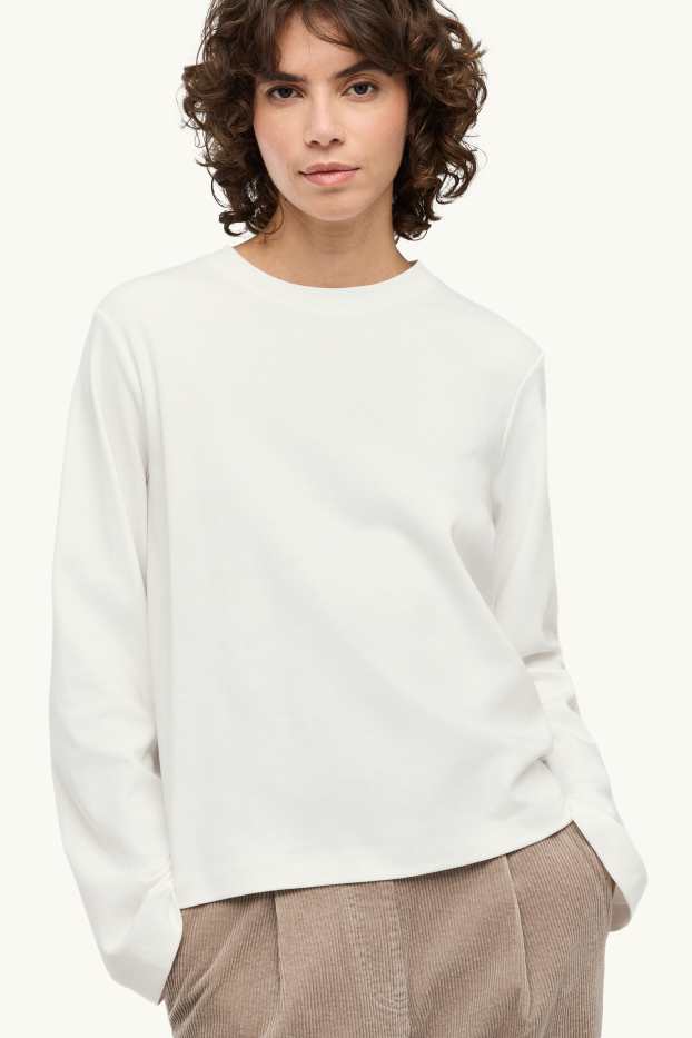 Dames - Longsleeve - regular fit - wit