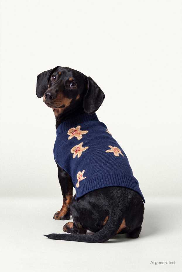 Unisexe - Mini Me - pull de Noël pour chien - bleu foncé