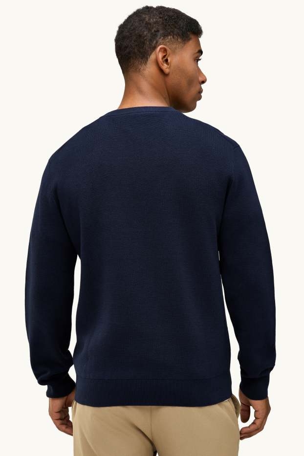 Hommes - Pull - bleu foncé