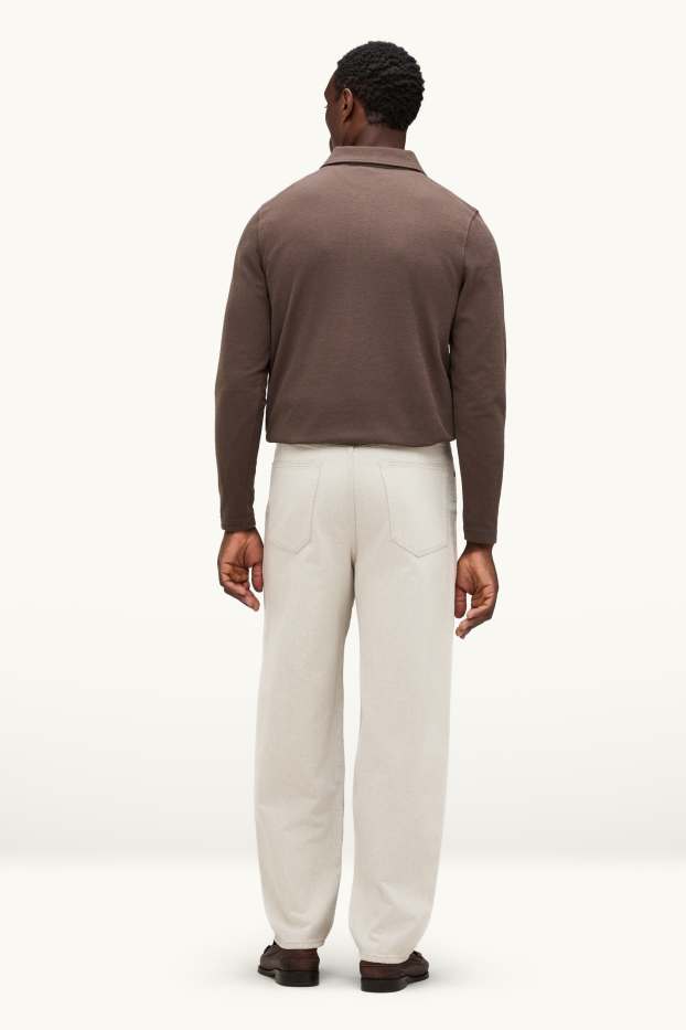 Home - Barrel Jeans - blanc trencat