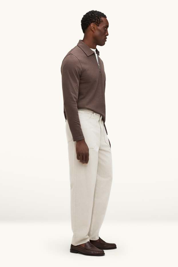 Home - Barrel Jeans - blanc trencat